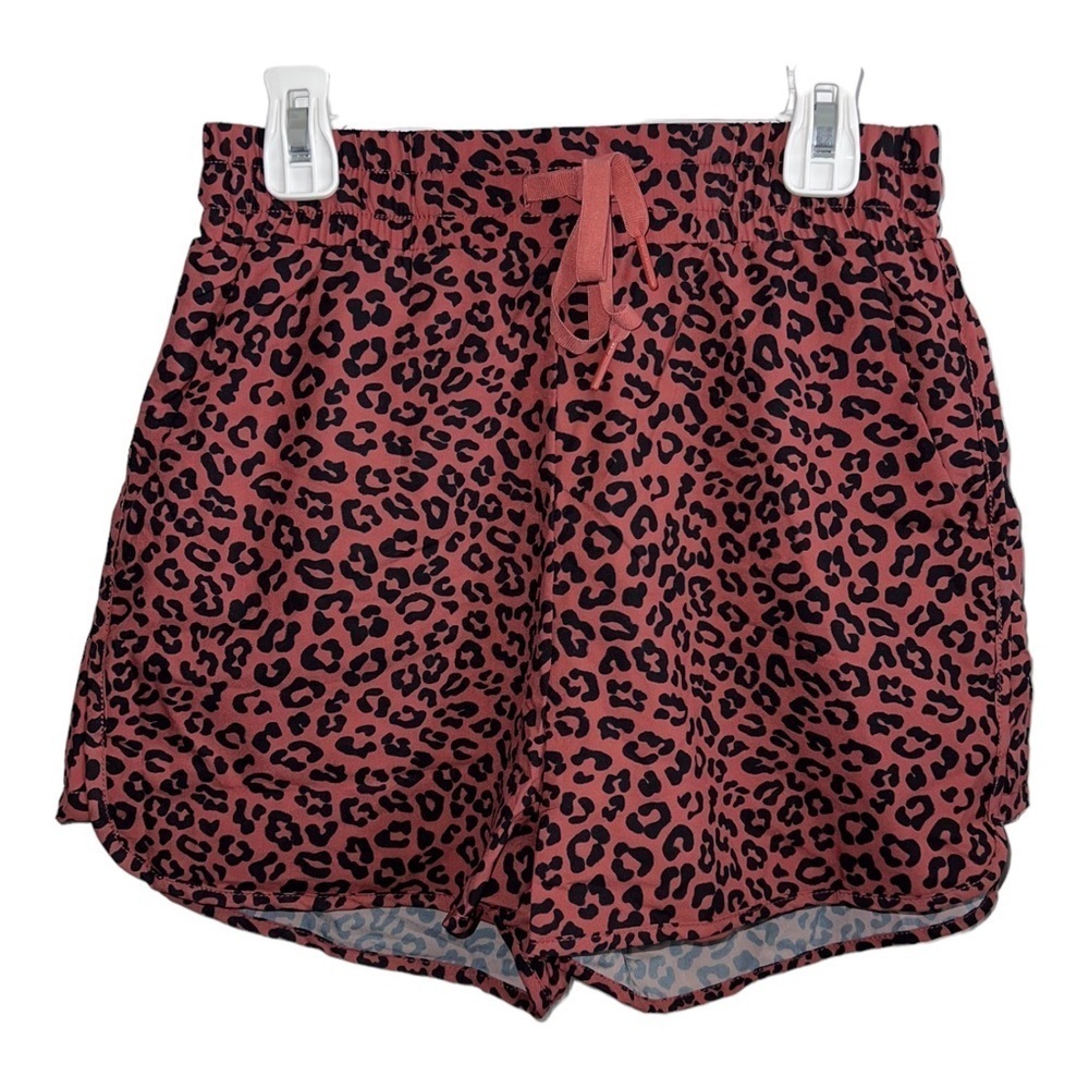 NWT BUFFBUNNY Brown Leopard Print Flo V2 in 1 Shorts Size X-Small
